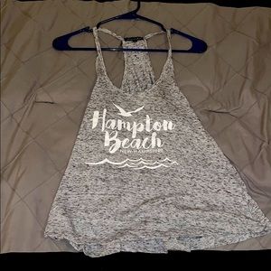 Grey tank top from Hampton beach